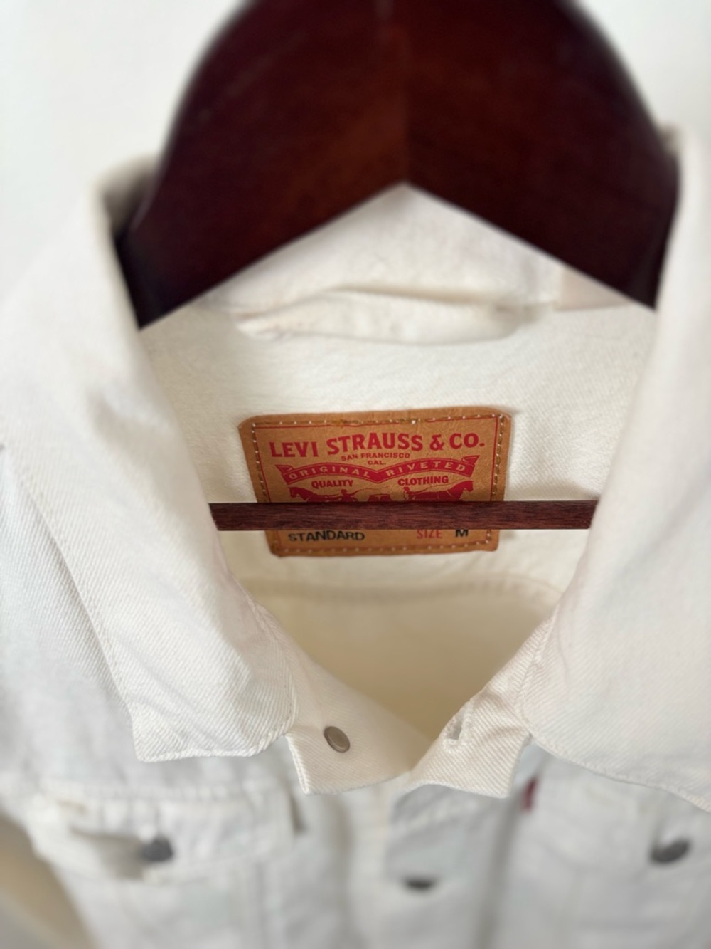 Levi's Men’s White Denim Jacket